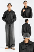 Faux Leather Biker Jacket